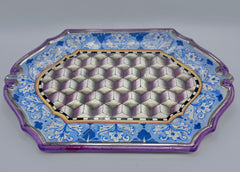 Mended Platinum & Purple Superflous Dinner Plate