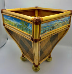 Rattan Waste Basket
