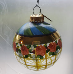 Glass Ornament: Tattersall